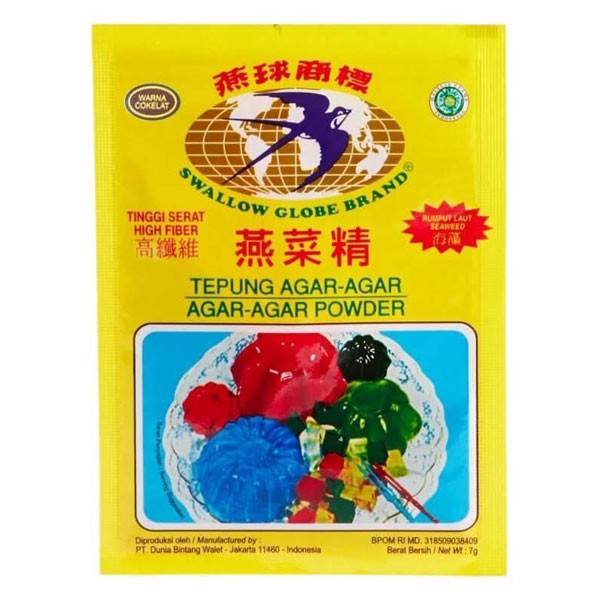 

Swallow Globe Agar Agar Coklat 7 Gr