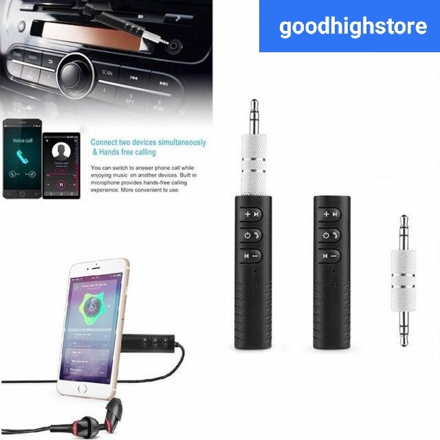 【3.5Mm】Bluetooth Wireless Receiver BT-450 Adaptor Pemancar Penerima Bluetooth Nirkabel 5.0 untuk Speaker Audio Musik Mobil Aux Hp Penerima Bebas Genggam