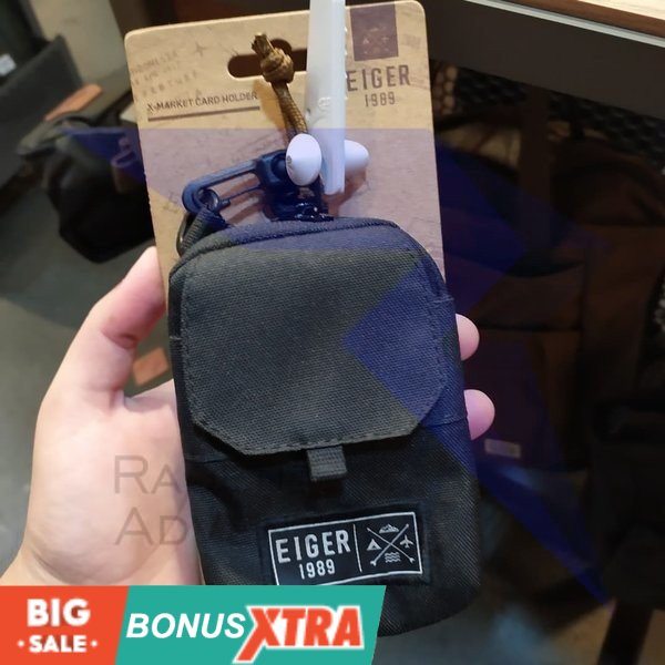 Dompet Kartu EIGER1989 X Card Holder Multi 91000 6467 Black Hitam Original MURAH KEREN AWET