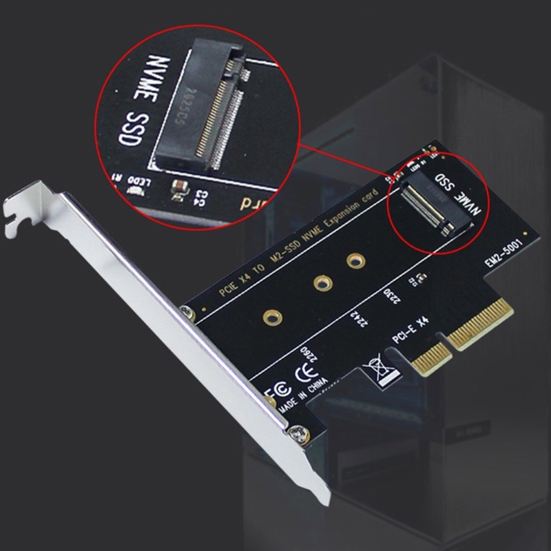 Btsg M.2 NVME to PCIe 3.0 x4 Adapter M.2 NVME SSD to PCI-e 3.0x4 Host Controller Kartu Ekspanding, Mendukung 2280,60,42,3