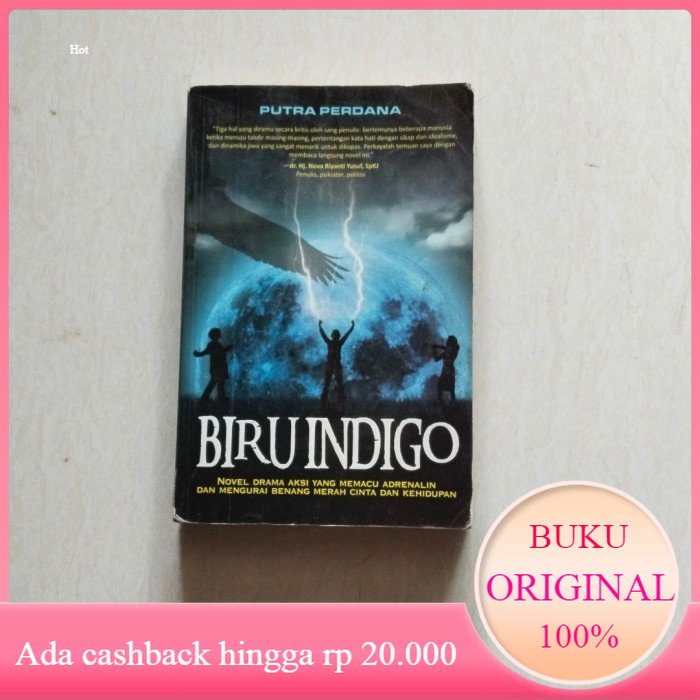 Novel BIRU INDIGO Putra Perdana Original Bekas