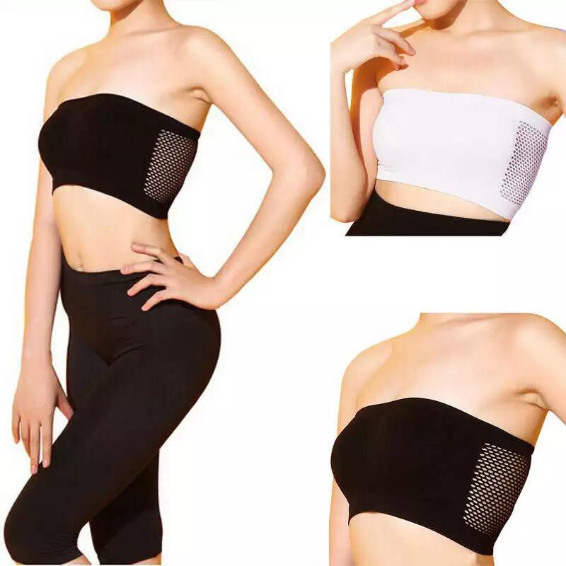 T&amp;Y Bra Kemben Seamless Jaring Belakang Wanita Tanpa Tali Anti Slip Bh Cewek Crop Tanpa Busa Pakaian Dalam Wanita Sexy Fashion Korea Import Murah