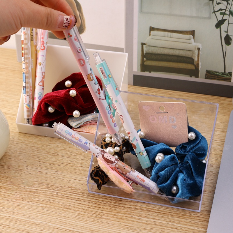 Mirror Cabinet Oblique Storage Box/Rak Lipstik Kosmetik Tempel Dinding Kamar Mandi