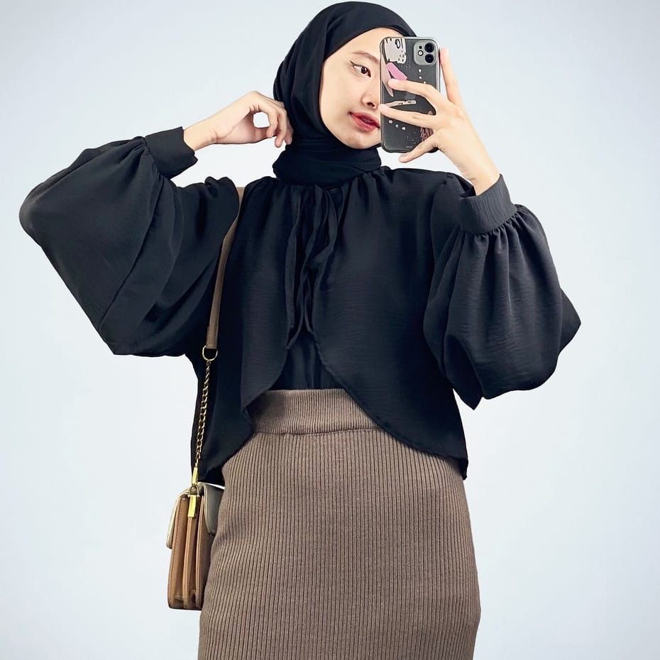 BEFAST - ZFS CARDIGAN KINA / MORINA CRINCLE OUTER / OOTD Wanita Ala Style Korean / Pakaian Kekinian Remaja ABG Trendy / Outer Crop Polos / Fashion Wanita Hijab Style Terlaris / Cardigan Tali Ikat Depan