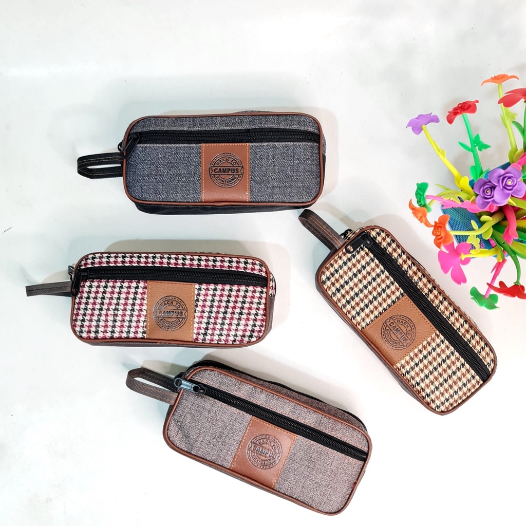 

SOS Kotak Pensil Sleting Shintoeng Segi 2 Sleting/Pencil Pouch/Tempat Pensil/Tepak/Dompet Pensil