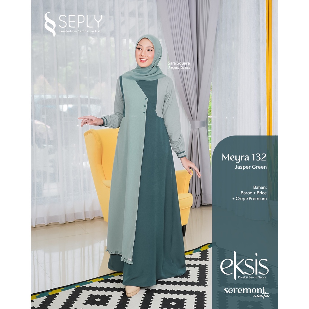 [Terbaru] Gamis Seply Meyra 132 Eksis 197 Ready