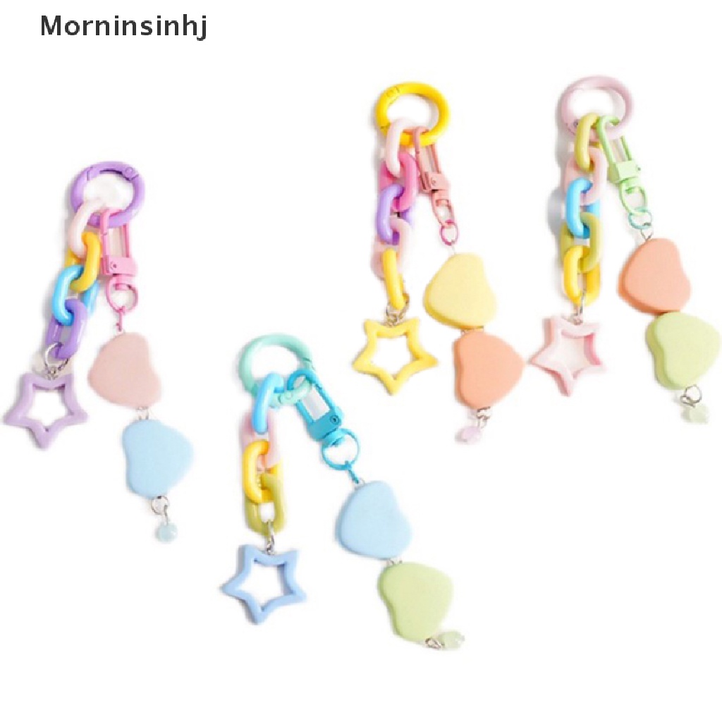 Mornin Permen Warna Bintang DIY Gantungan Kunci Kualitas Tinggi Akrilik Liontin Ransel Keyring Ch Gantungan Kunci Mobil Grosir Teman Pasangan Hadiah id