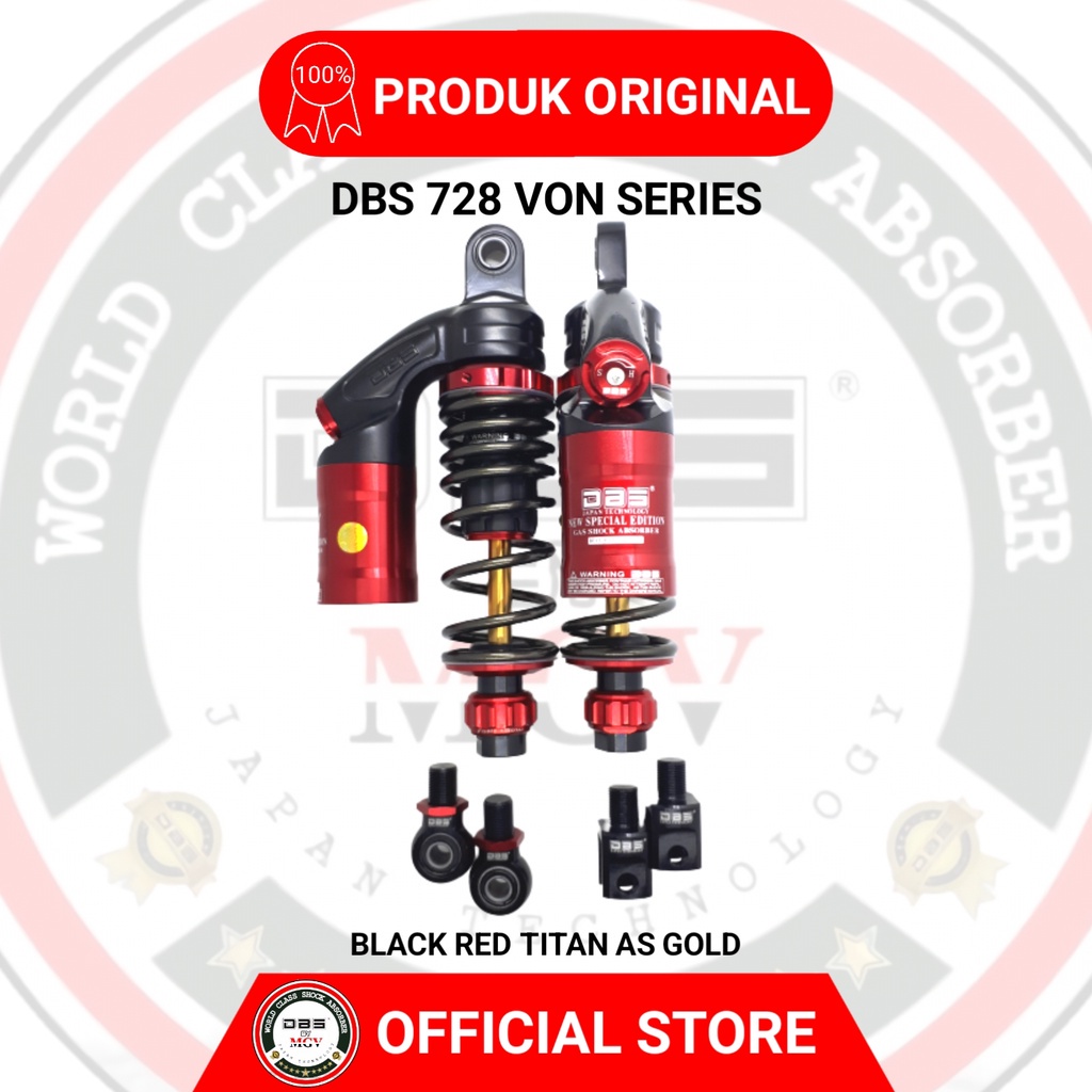 [ BISA COD ] Shock Tabung DBS 728 VON SERIES JUPITER Z Z1 VEGA R ZR LEXAM FORCE F1ZR CRYPTON