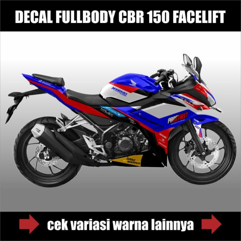 Decal FullBody Stiker Honda Cbr 150 Facelift  / Striping Skotlet Motor Cbr 150 Fullbody Desain PROST