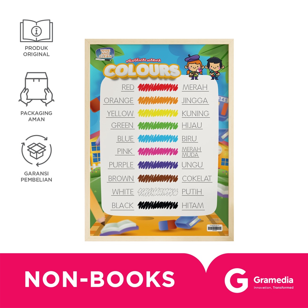 

Gramedia Wipe And Clean Poster Color