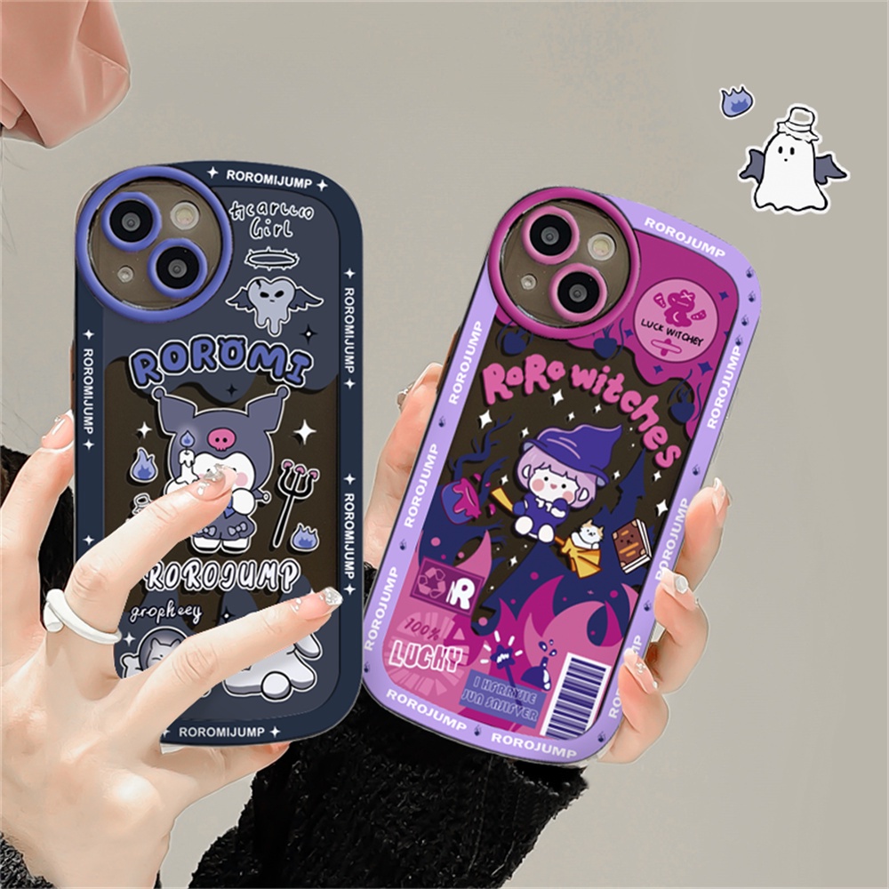 Soft Case Realme 10 C35 C21Y Realme5 5i 6i C3 C35 C21Y C25Y C21 RealmeC11 C11 2021 C25 C15 C12 C2 Halloween Witches Dan Kuromi Soft TPU Case