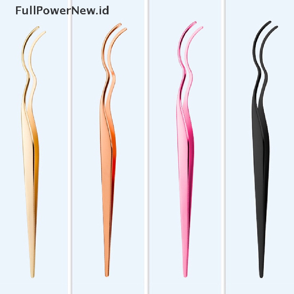 Power Klip Bulu Mata Palsu Pinset Bulu Mata Aplikator Alat Bantu Bulu Mata Forcep Tools ID