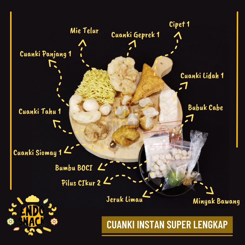 Paket CUANKI INSTAN SUPER LENGKAP 11 Pcs Paket Kenyang ada Jeruk Limau Limo