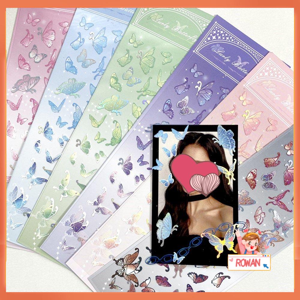 R-flower Butterfly Sticker Hadiah Natal Album Foto Alat Tulis Stiker Hias