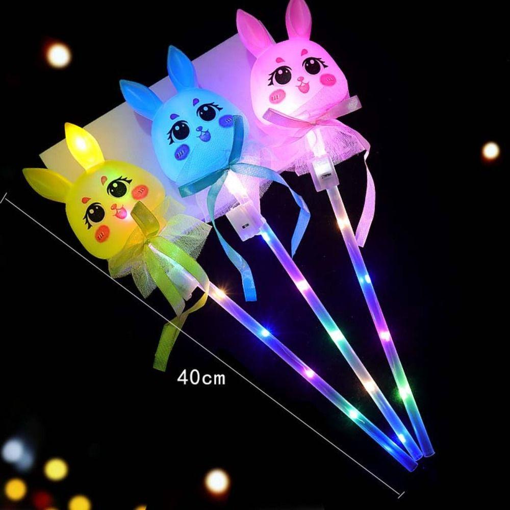 Mxbeauty Luminous Lantern Mainan Anak Mainan Masa Kecil Anak Hadiah Hiburan Hadiah Home Decor Entertainment Alat Untuk Mainan Anak Colorful Flash Toys Luminous Rabbit Lantern