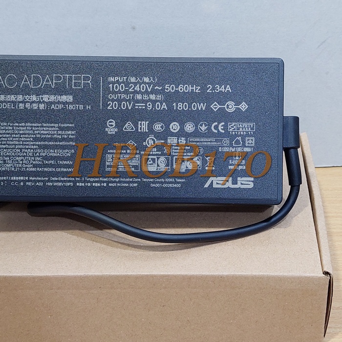 Adaptor Charger For Asus ROG 20V - 9A 180W DC 6.0×3.7mm LOGO ROG -HRCB