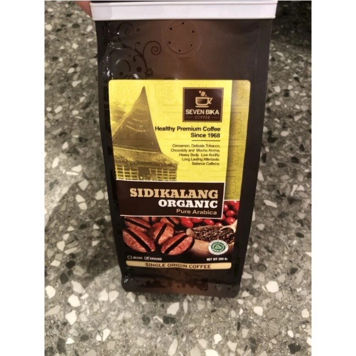 

Seven Bika Sidikalang Organic Pure Arabica Ground Coffee 200gr - Kopi