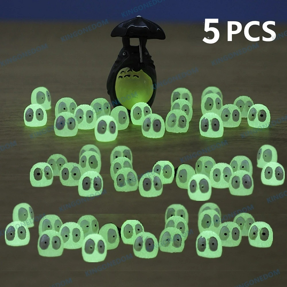 5pcs Mini Luminous Briket Glowing Pot Miniatur Lucu Dekorasi Taman Nagita Debu Sprite Mikro Landscape Figure Ornamen