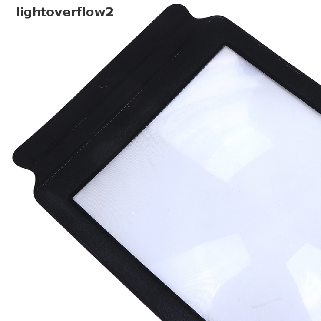 [lightoverflow2] Perlengkapan Rumah Kantor A4 Kaca Pembesar Lembaran Besar Lensa Alat Bantu Baca Untuk Membaca [ID]