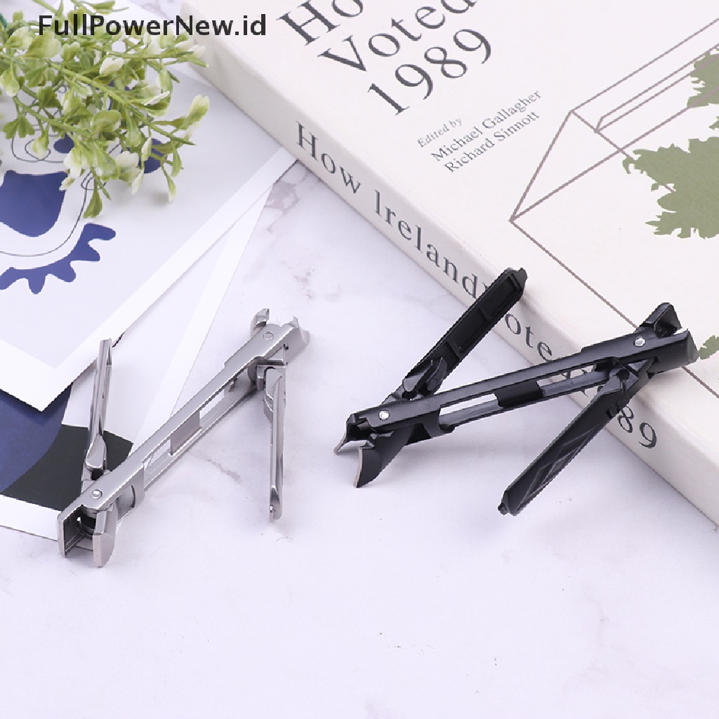 Power 1Pc Gunting Kuku Kaki Tangan Lipat Stainless Steel Pemotong Gunting Kuku ID