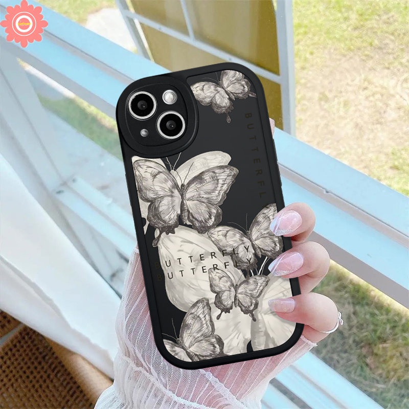 IPHONE Case Kompatibel Untuk Iphone11 12 14 13 Pro MAX 7plus XR 7 8 6 6s 14 Plus X XS MAX SE 2020 Fantasy Butterfly Soft TPU Back Cover