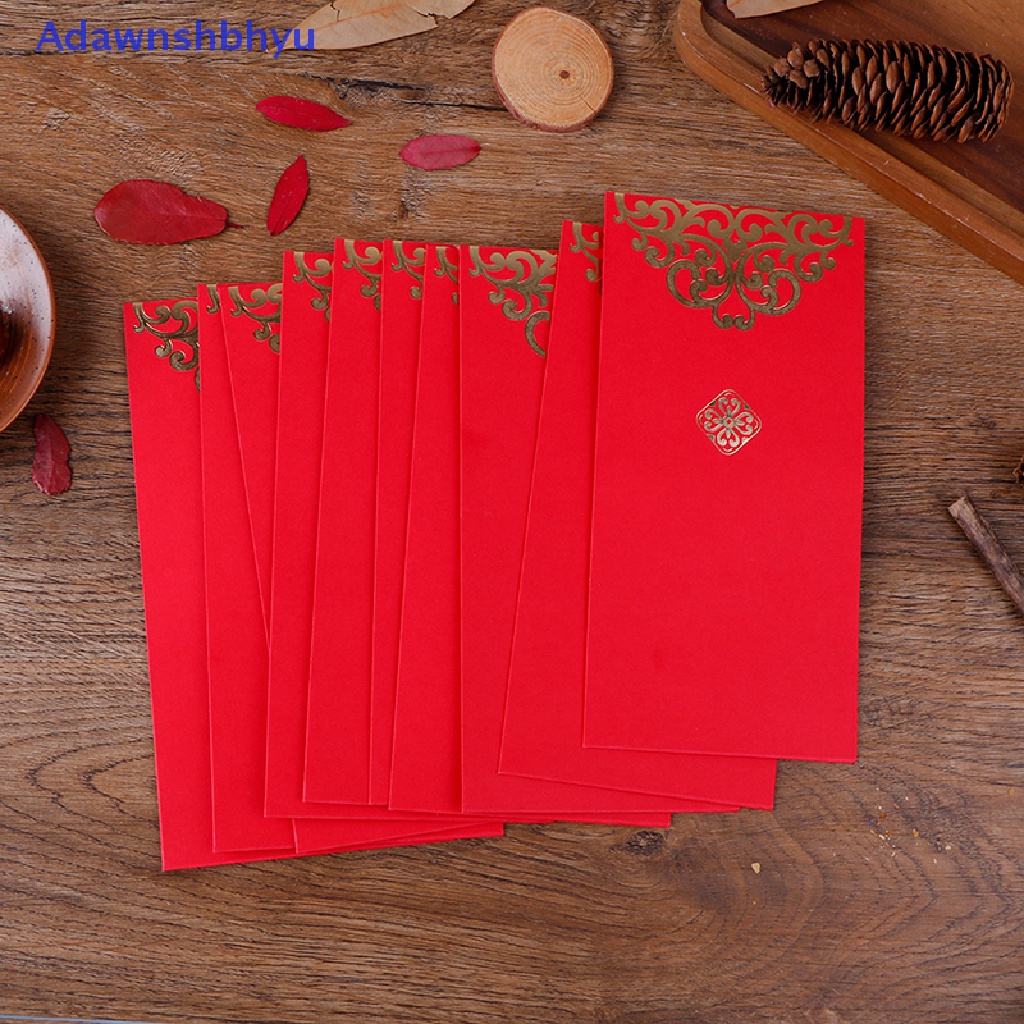 Adhyu 10pcs New Year Wedding Amplop Merah Tikus Tahun Imlek Festival Musim Semi lucky bag ID