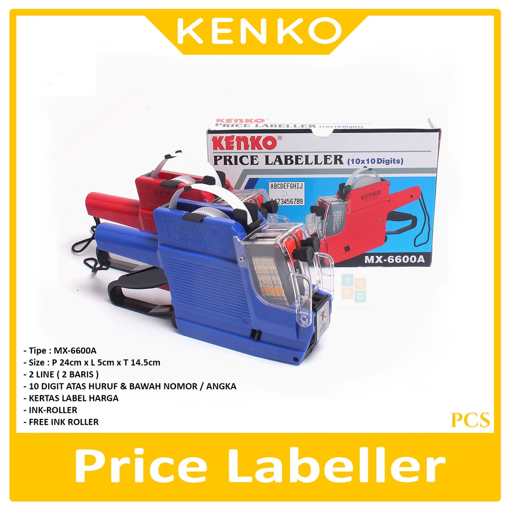 

KENKO - Alat Price Labeller MX-6600A 2 line 10 digits - Pcs