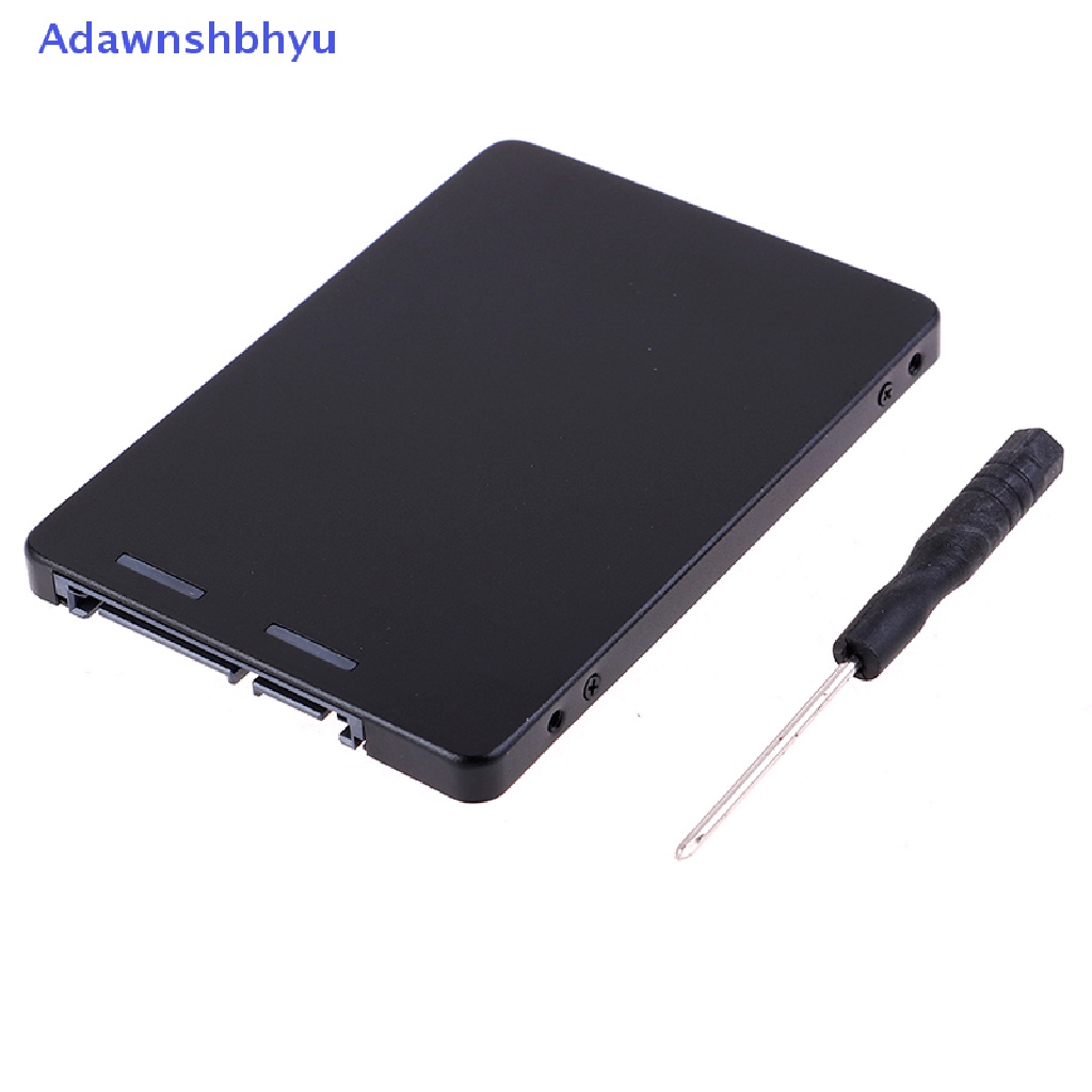 Adhyu Metal mSATA SSD Ke 2.5&quot; SATA Enclosure Converter Adapter Card SSD Case Alat ID