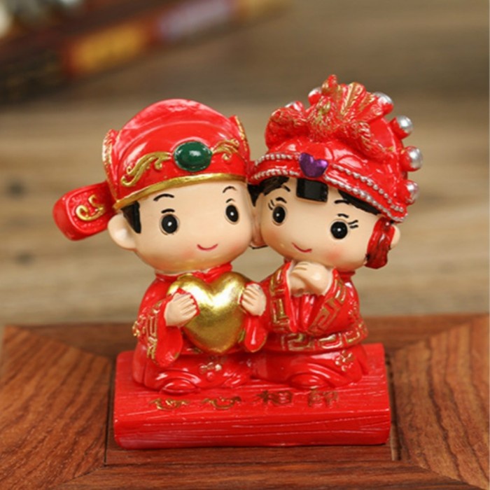 NEW shuang xi/wedding/sangjit/couple/boneka pengantin/merit/nikah/kawinan