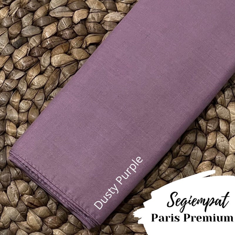 [COD] Jilbab Segiempat Paris Premium Anti Letoy Warna Ungu Lavender / lilac / purple / dusty purple 