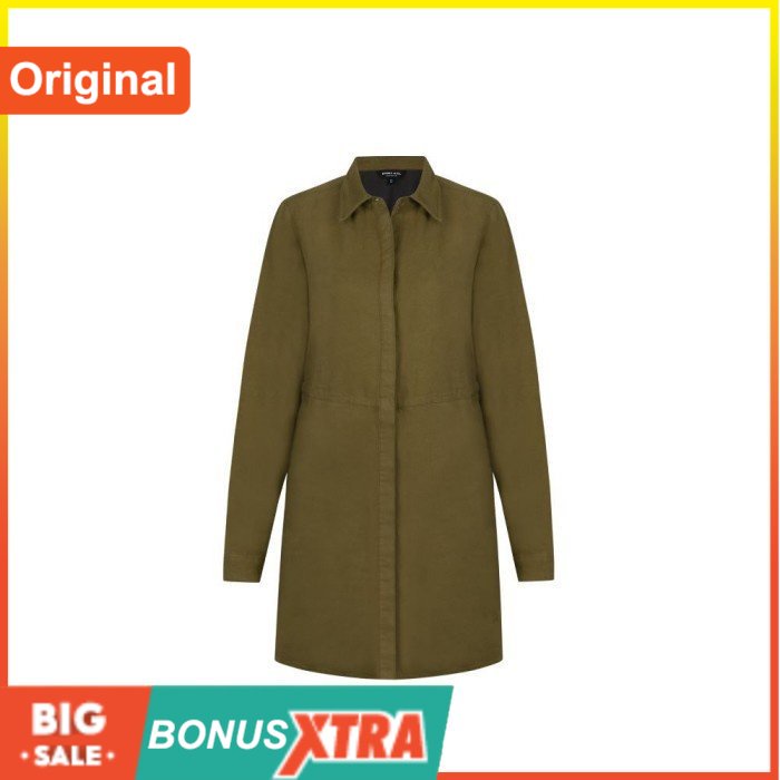 Kemeja Cewek EIGER1989 X-NOMAD TUNIC SHIRT Olive Red 91000 5472 Original - Olive, S