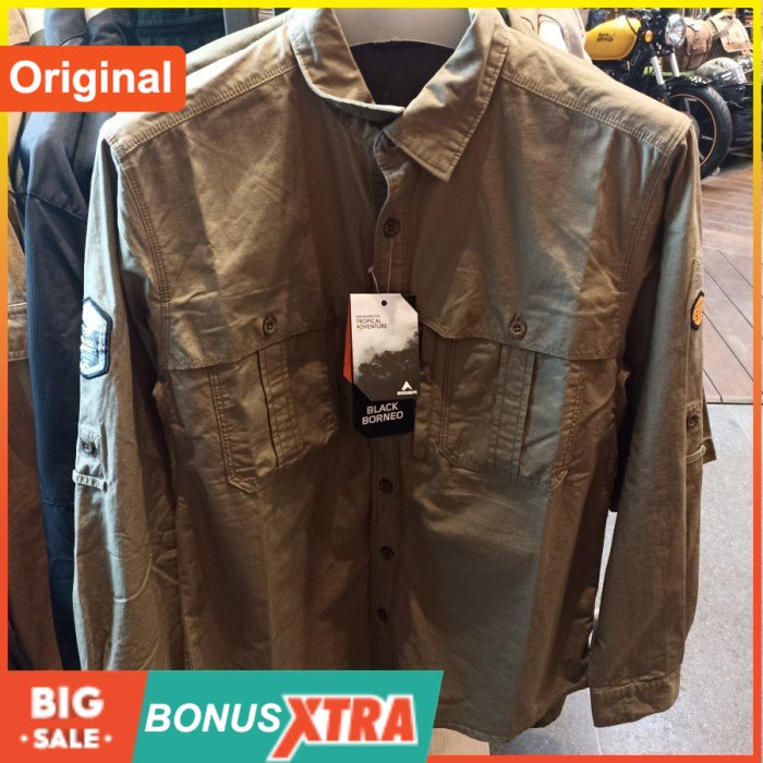 Kemeja Eiger AMBITION TROPIC LS Shirt 91000 1292 Original Cowok Bdg Bagus