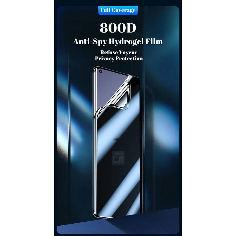 Film Hydrogel Anti Spy Lengkung 800D Untuk OnePlus 10 10T 9 8 8T 7 7T Pro 9RT 9R 10R Pelindung Layar Privasi Untuk OnePlus Nord 2 2T CE 2 3 N100 N20 SE N300 ACE Pro 2 2V Film