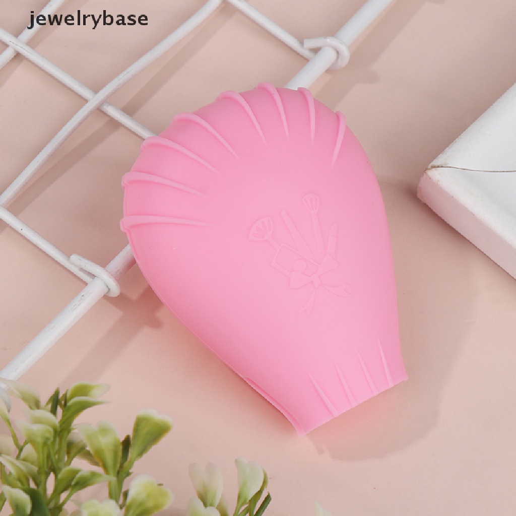 [jewelrybase] Kuas Makeup Silikon Pelindung Makeup Brush Travel Tempat Penyimpanan Makeup Tools Butik