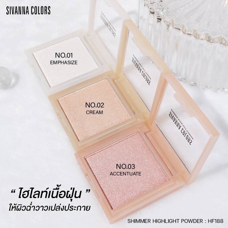 [TERMURAH] Sivanna Colors Shimmer Highlight Powder #HF188 | Highlighter | Browit.id