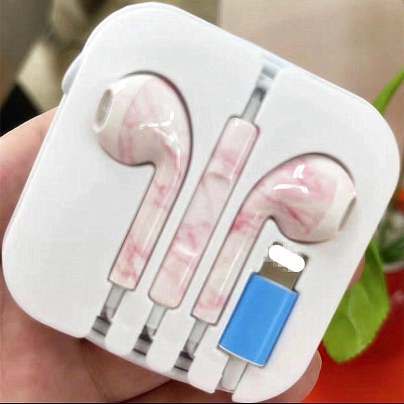 Earphone Kabel Bluetooth Pop-up Stereo Earbud Olahraga Musik Lukis Headphone 8pin Dengan Mikrofon Untuk iPhone