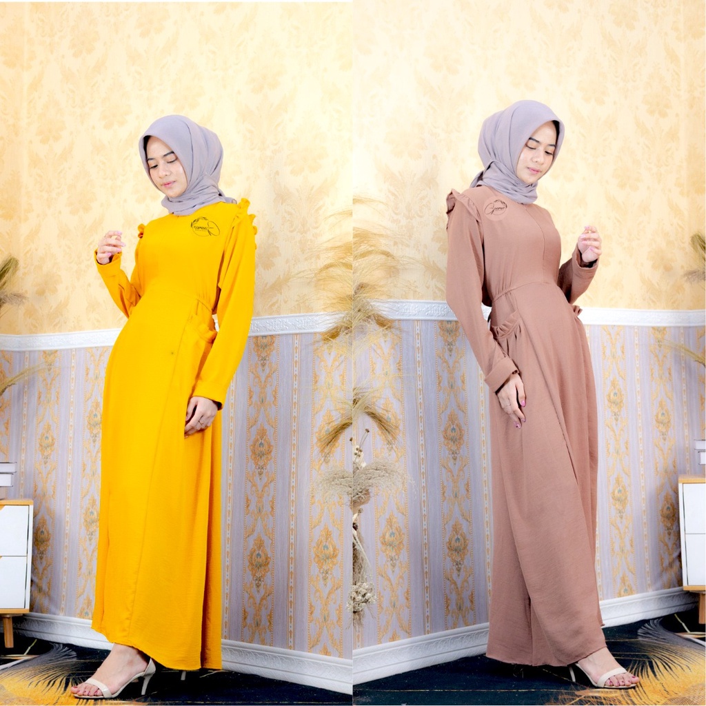 ilook | Nana Maxi Dress | Gamis Crincle Busui | Gamis Lebaran 2023