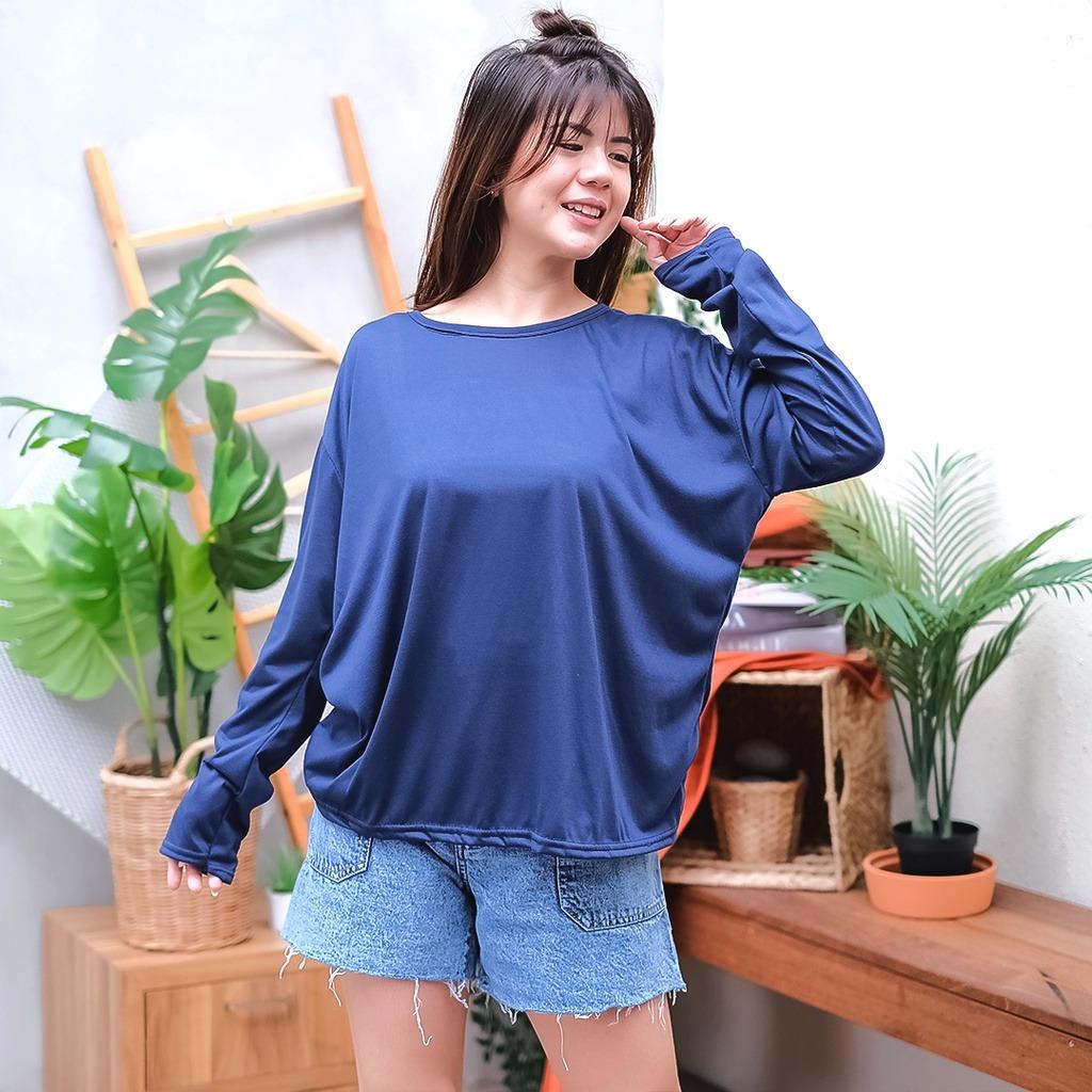 YA 693 - Dalaman Baju Spandek Jumbo Manset Olahraga Wanita Manset Baju Wanita Murah Lengan Panjang