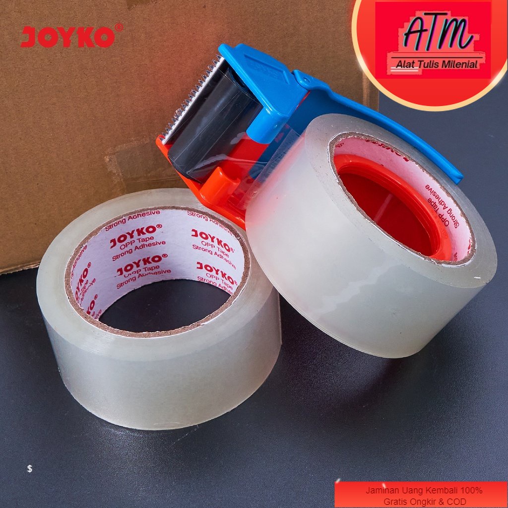 

Opp Tape Lakban Bening Joyko OPP-1-50M ~ 100M 48mm Strong Adhesive