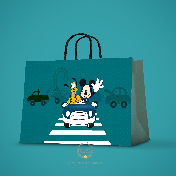 

⭐BISA COD⭐ Paperbag jumbo disney/goodie bag custom/hampers birthday - 1