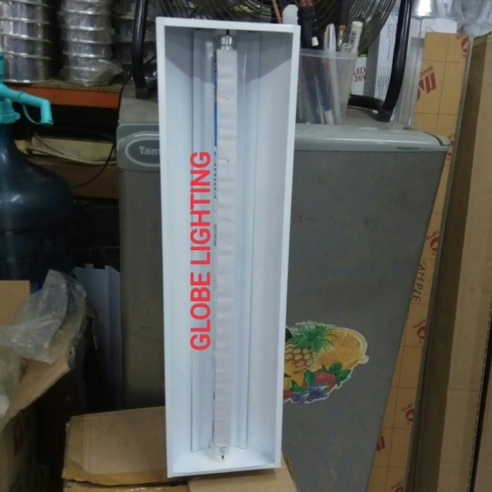 KAP LAMPU TK JALAN/TKJ 1X18W KOMPLIT LED 10W PHILPS(60CM)