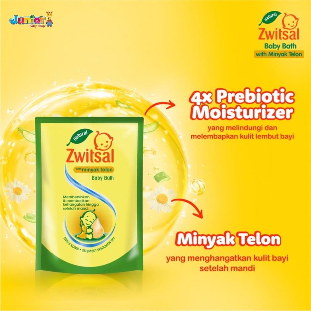 Zwitsal Natural Baby Bath With Minyak Telon 250 ml - Sabun Mandi Bayi