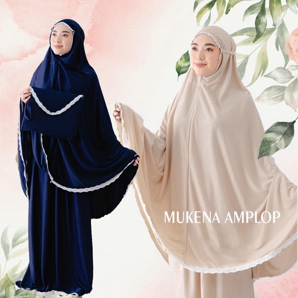 Mukena Amplop JERSEY Jumbo / Mukena Travel Renda Premium MUKENAH TRAVELING MUKENA TR Mukenah BAHAN JERSEY