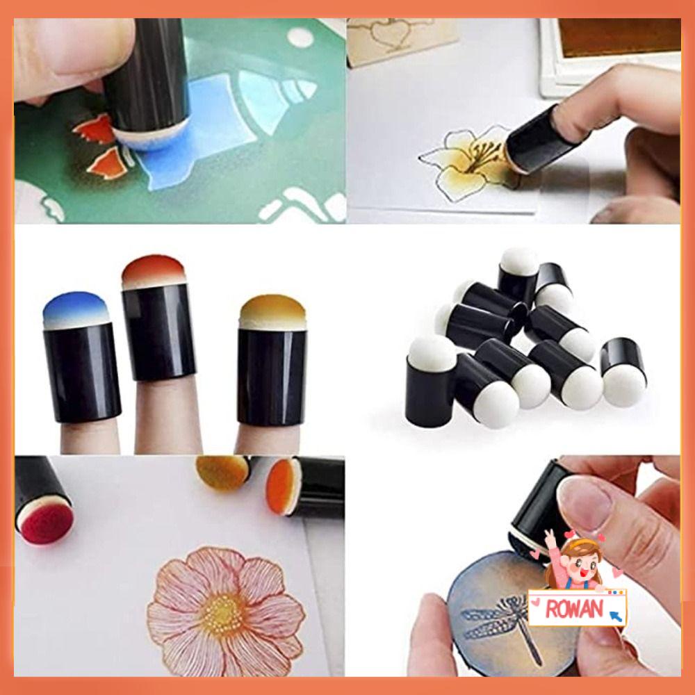 R-flower 10PCS Jari Spons Daubers Baru Lukisan Kerajinan Set Inking Scrapbooking