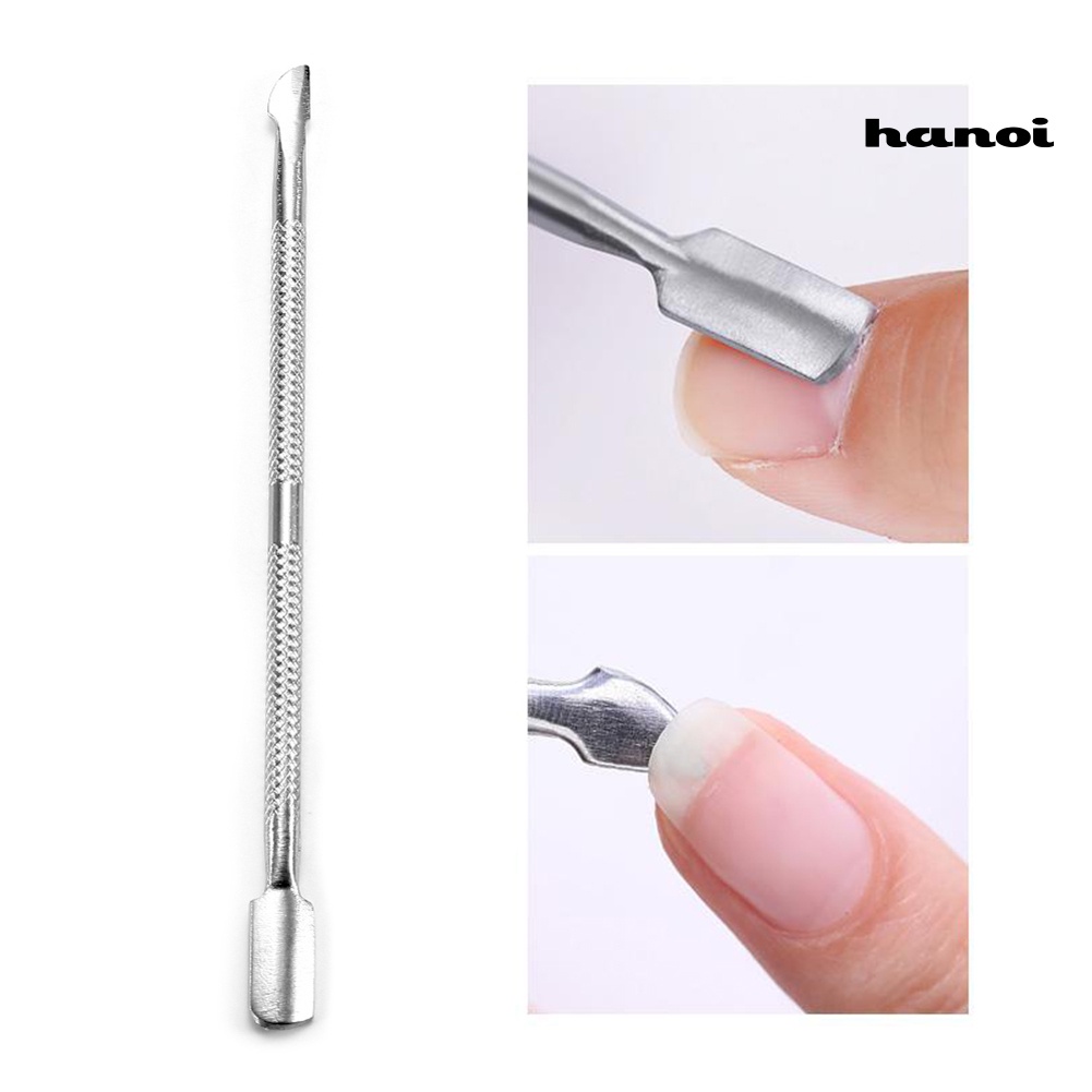 Hi * BORN PRETTY Stainless Steel Dead Skin Cuticle Pusher Nail Scraper Manicure Alat