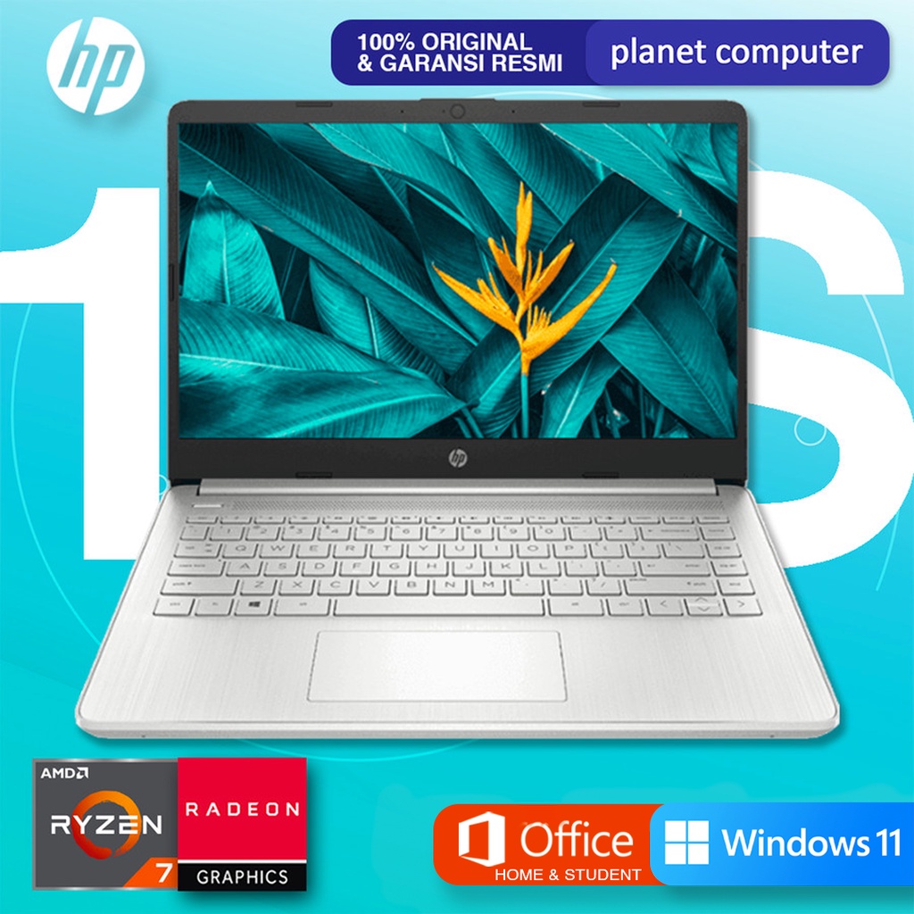 HP 14s-fq2038AU AMD Ryzen 7-5825U 16GB 512GB SSD 14″ HD Win 11+OHS ORI