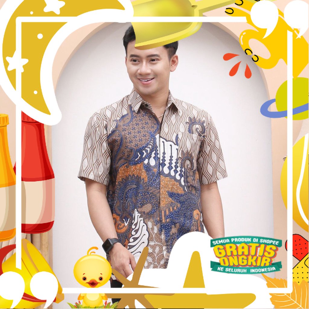 Dianputri Batik Pria | Baju Batik Pria | Batik Pria Lengan Pendek | Seragam Batik Pria | Batik Cowok