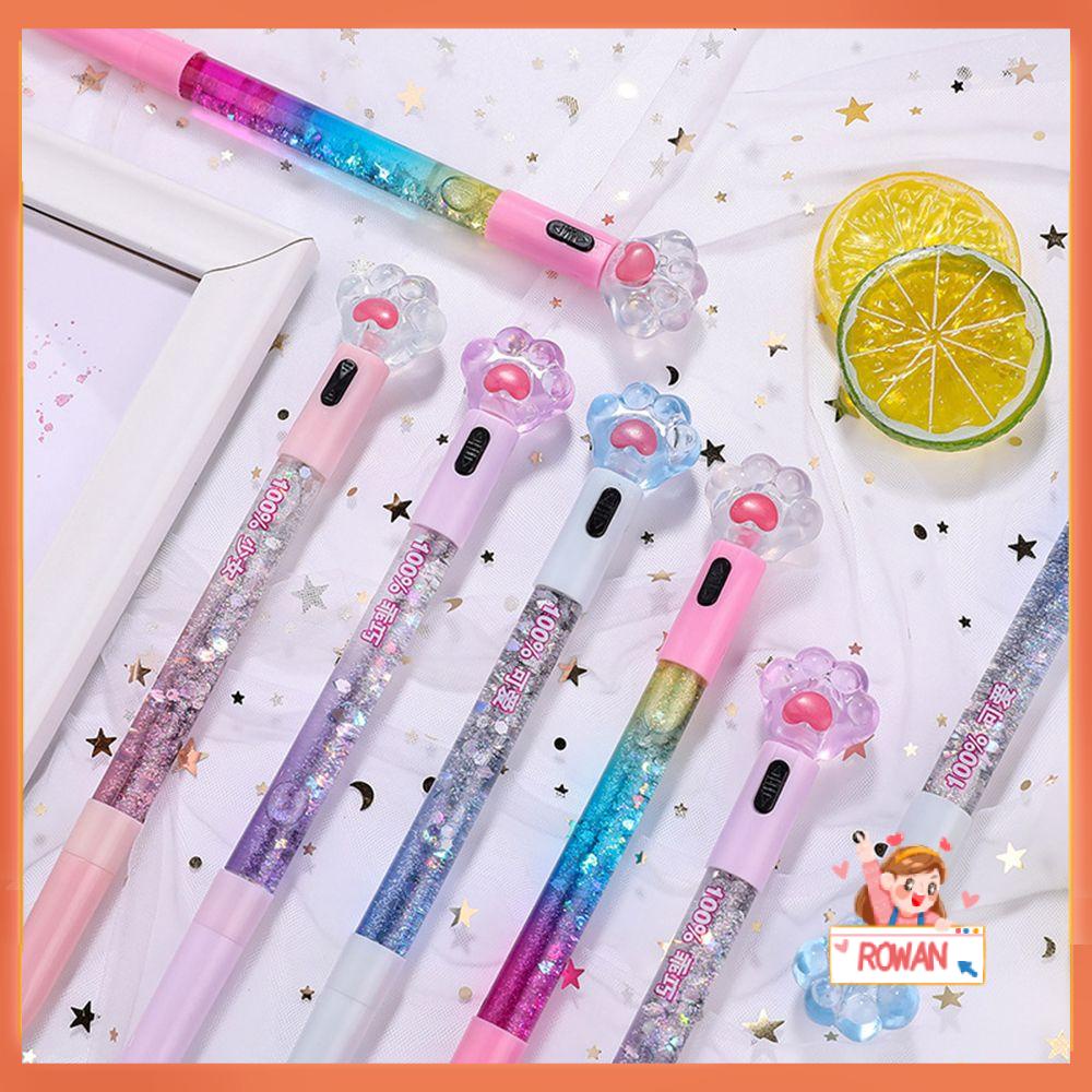 R-flower Gel Pen Cute Light Perlengkapan Kantor Siswa