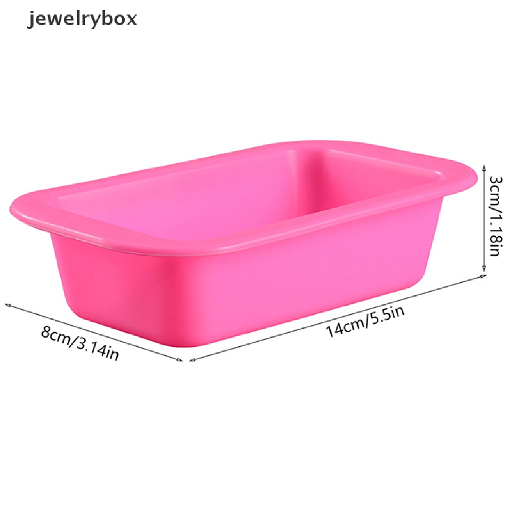 [jewelrybox] Cetakan Kue Silikon Nampan Persegi Panjang Bakeware Cetakan Untuk Roti Panggang DIY Baking Pan Butik