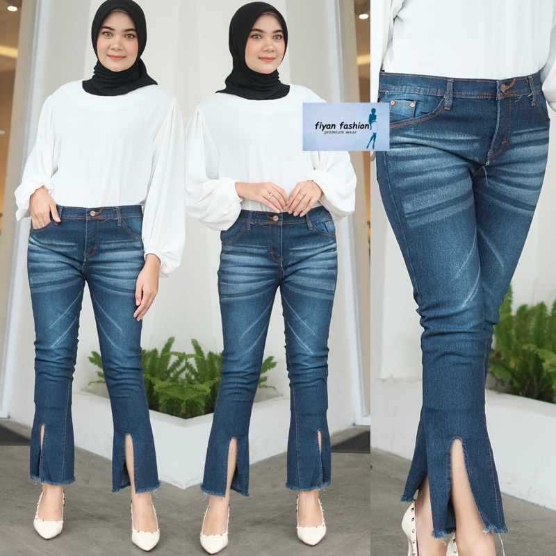 Evelynshop- YOLLA JEANS CUTBRAY PREMIUM BELAH DEPAN